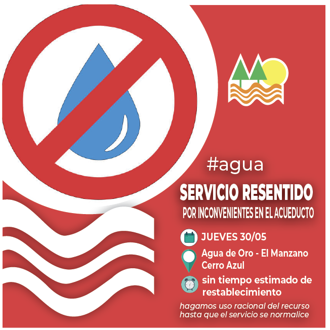 CONTINÚA RESENTIDO EL SERVICIO POR INCONVENIENTES EN EL ACUEDUCTO