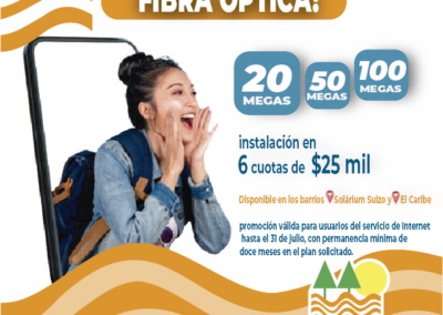 YA PODÉS PASARTE A LA FIBRA