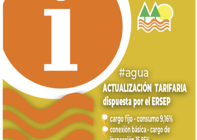 ACTUALIZACIÓN TARIFA AGUA